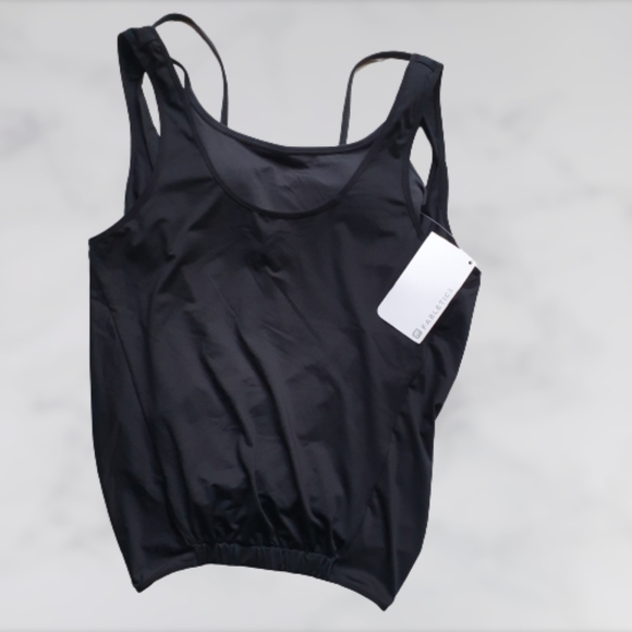 Fabletics 2 in 1 Lucia Blk Reversible Draped Tank-Top w/ Removable Sports Bra XS - Picture 15 of 16